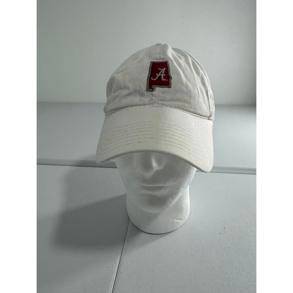 Alabama Crimson Tide NCAA Dad Hat Cap Cream Adjustable Strapback State Logo